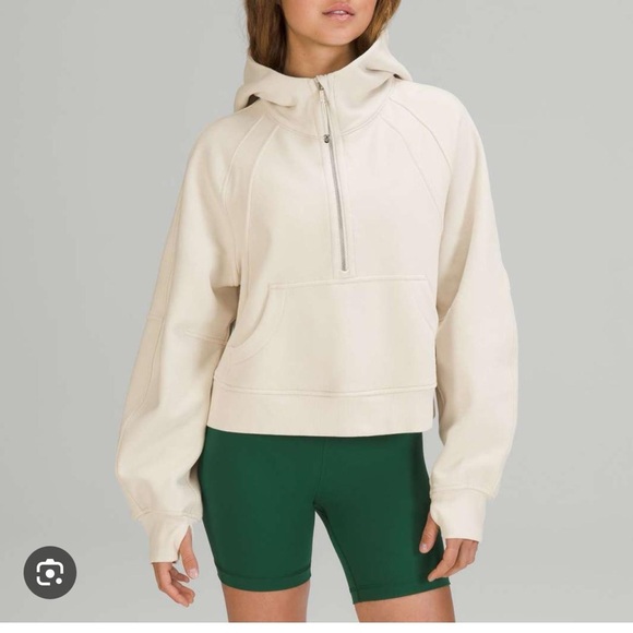 Lululemon scuba half zip white opal - Picture 3 of 4